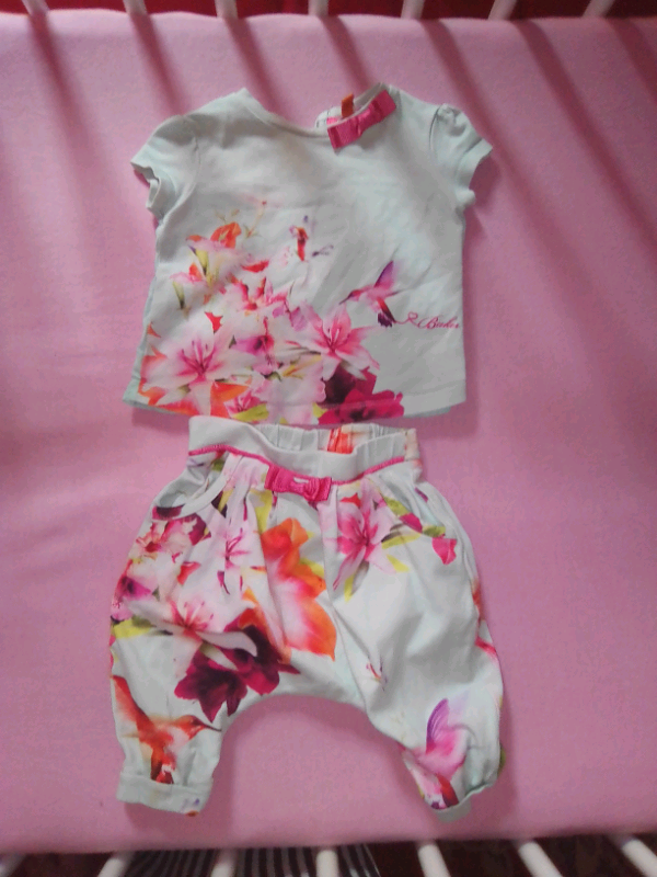 baby girl ted baker tracksuit